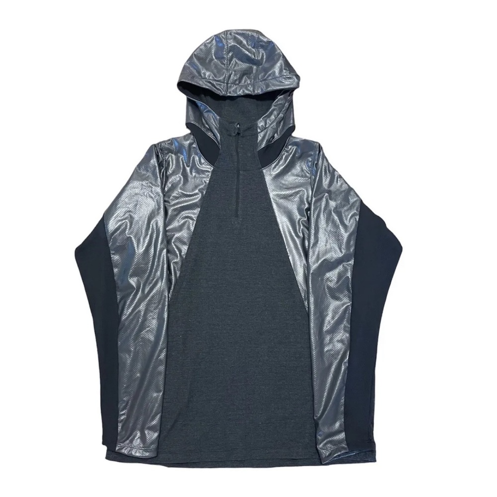 NIKE AIR JORDAN MEN’S FITTED SHIELD JACKET 689802-010 RUNNING 2XL 1/4 ZIP HOODIE